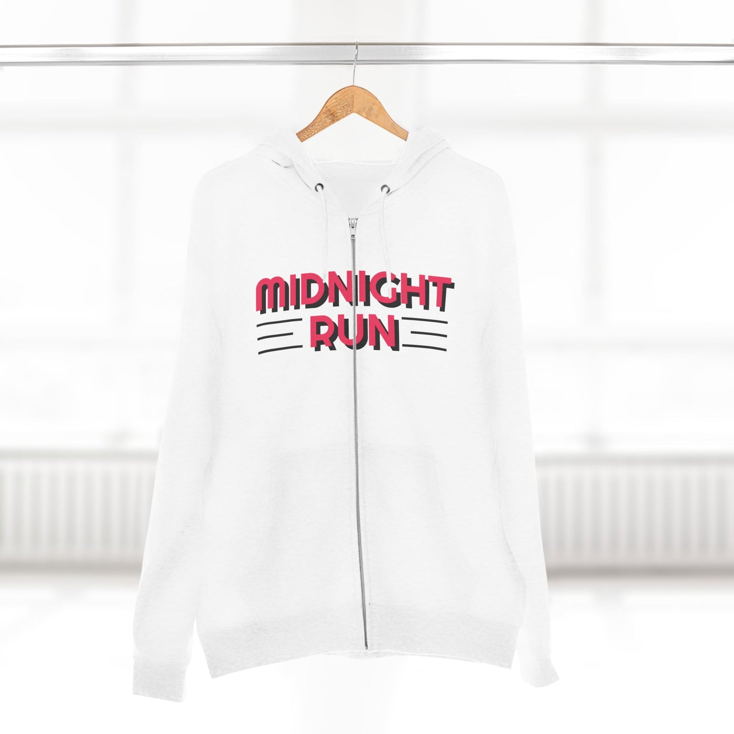 Midnight Run Unisex Zip Hoodie - Cozy & Stylish Workout Gear