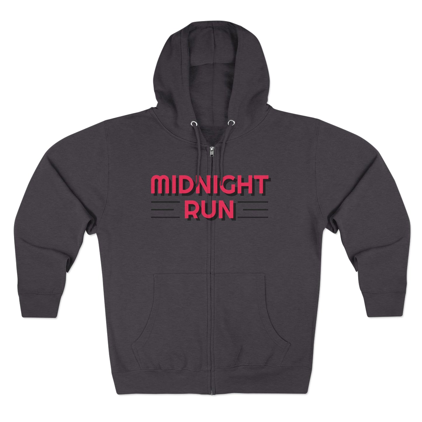 Midnight Run Unisex Zip Hoodie - Cozy & Stylish Workout Gear