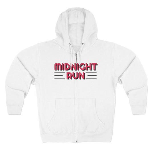 Midnight Run Unisex Zip Hoodie - Cozy & Stylish Workout Gear